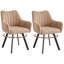Linen Blend Upholstered Armchair-186096036-186096035-186096045