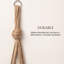 Macramé plante cintre d'intérieur 35 pouces suspendu pot à fleurs Boho Home Decor-1456700896