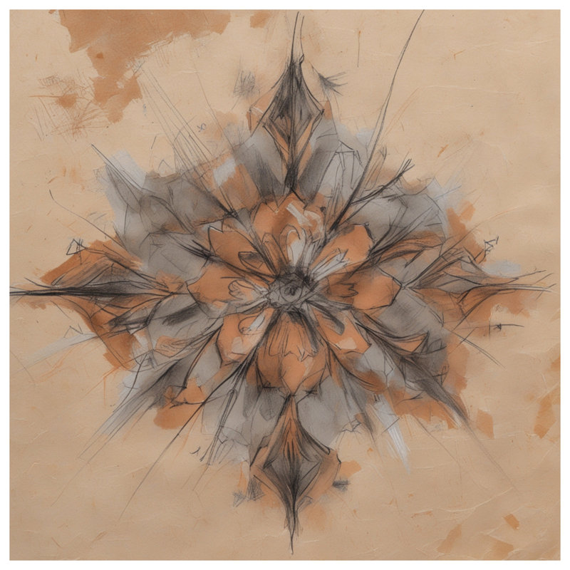 Rideaux de fenêtre à motif abstrait floral, 50 po x 80 po - 1 panneau, Transparent