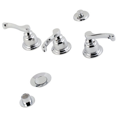 Robinet de bidet vertical à 3 poignées