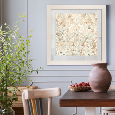 «Terracotta Garden Tile II» - Toile encadrée de qualité supérieure - Prêt à accrocher - Reproduction de photo encadrée sur toile