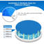 Solar swimming pool cover, solar cover, UV-resistant solar cover, pool cover, pool heating solar, blue-105823208