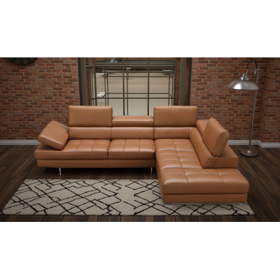 Antalya 2 - Piece Upholstered Caramel Sectional