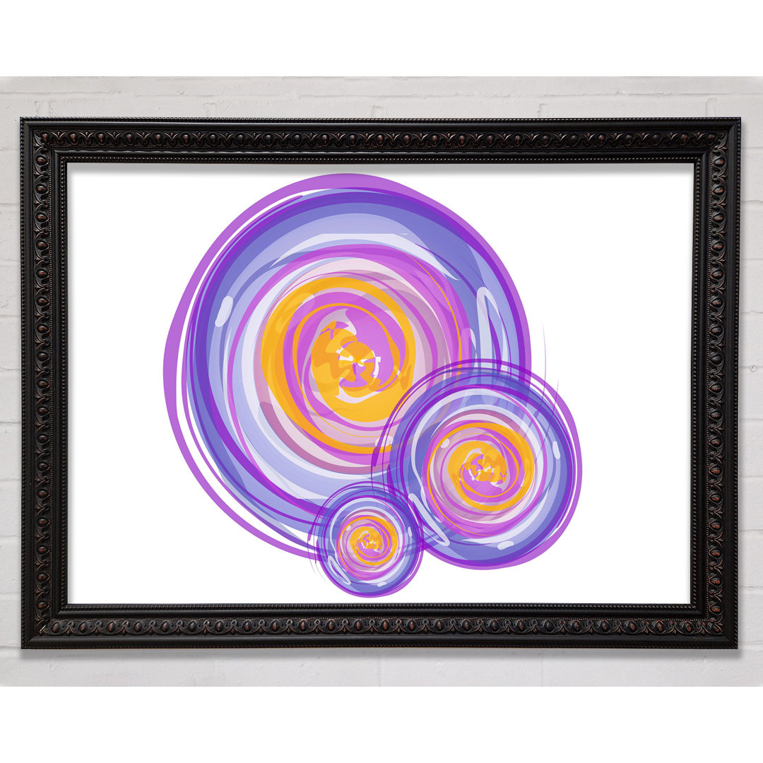 Trio Of Swirls - Einzelner Bilderrahmen Druck