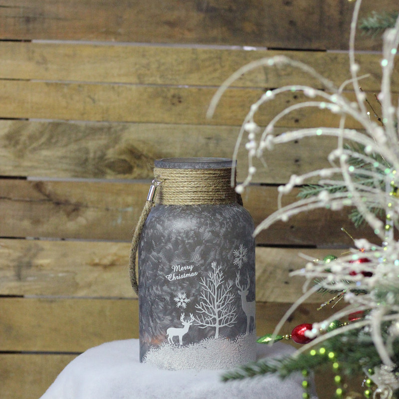 Lanterne porte-bougie décorative 10 po