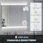 LED Medicine Cabinet, 35.5 X 29.5" Wall-Mounted Bathroom Vanity Mirror Organizer