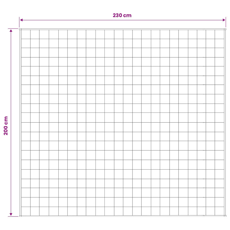 Throw Blanket, White, 138cm W x 200cm L