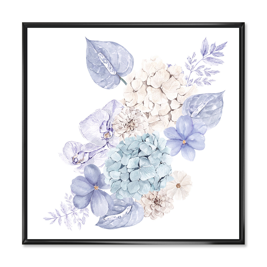 " Winter Bouquet In Pastel Flowers II " Painting Print East Urban Home 