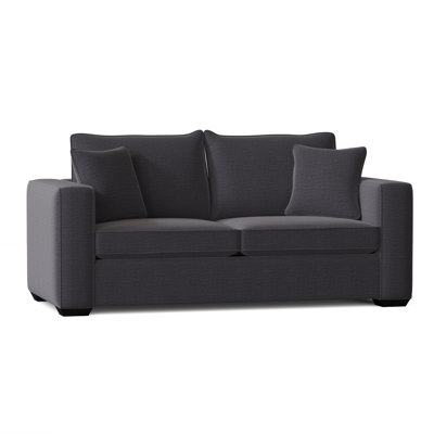 Canapé à accoudoirs carrés de 79 po avec coussins réversibles Aceyn