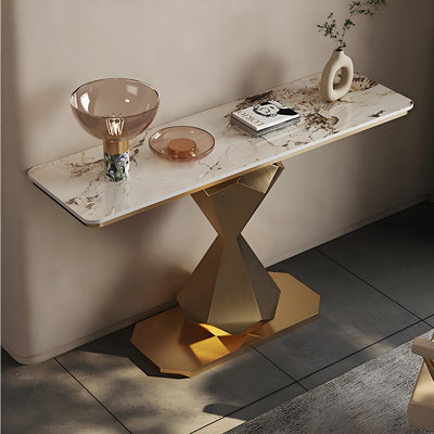 Italian style sintered stone console table
