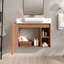 Meuble-lavabo mural simple 27 po avec comptoir en céramique 27 po-827564249