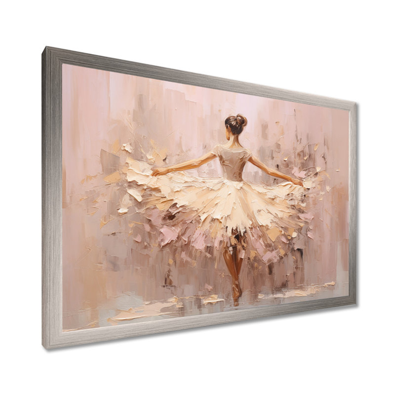 Gagarine - Ballet, art mural, H 16 po x l 32 po, Impression encadrée, Argent argent