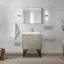 30 po X P 20 po De salle de bain rustique avec comptoir en quartz blanc, robinet chromé et Miroir-119987258-119987255-119987256