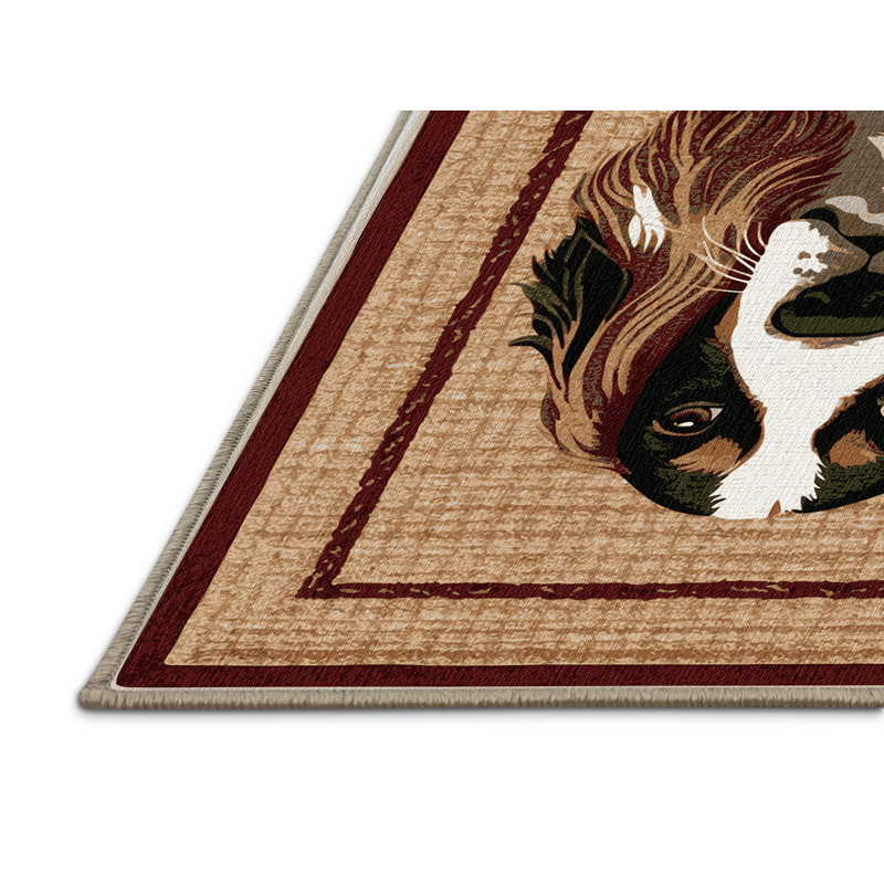  Tapis lavable d'épagneul Springer Welsh, Rectangulaire 2 pi x 3 pi