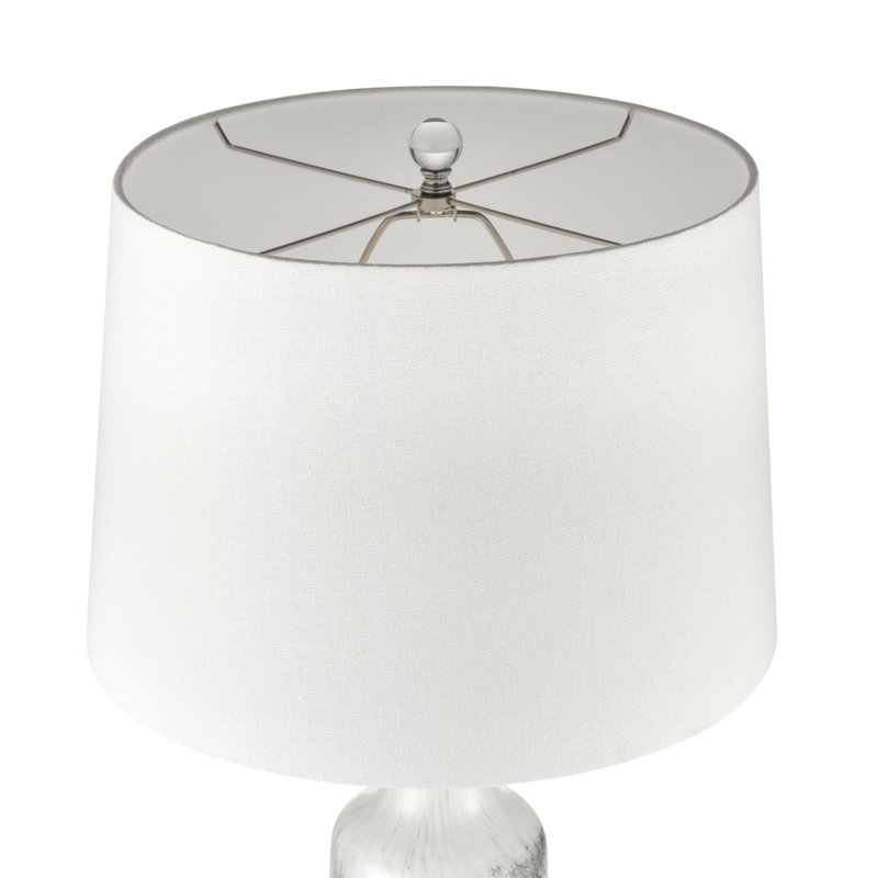 Ensemble de 2 lampes de table 1 lumière Abilene de 32 po de hauteur - blanc