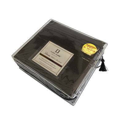 Mélange de coton 1800 fils au pouce carré, chocolat