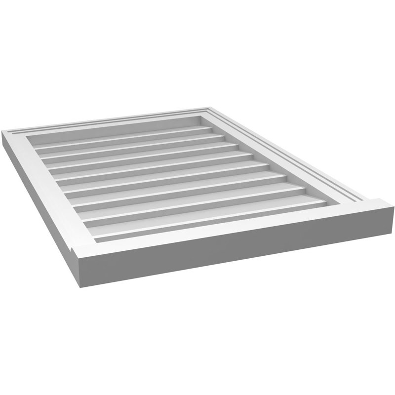 Cadre de seuil Brickmould, brun clair apprêté, H 30 po x l 22 po x P 2 po