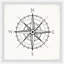 Navigation Compass - Single Picture Frame Print-1757522496