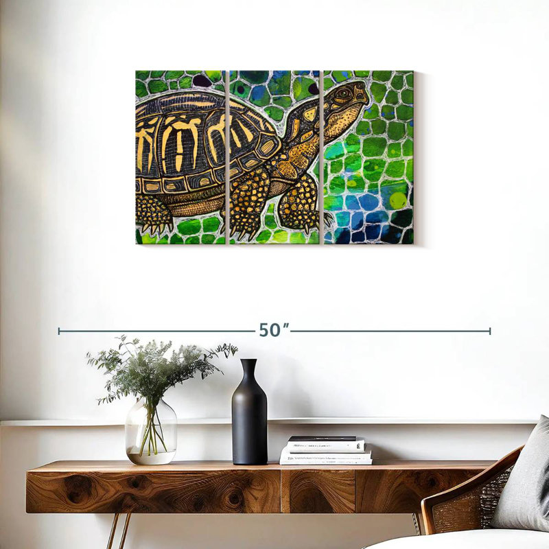 Brampt Eastern Box Turtle, 20" H x 33" W
