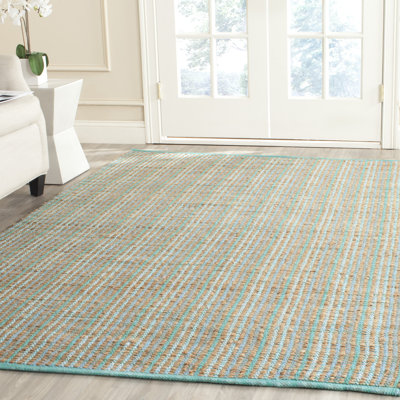 Tapis rayé en jute / coton Doleman