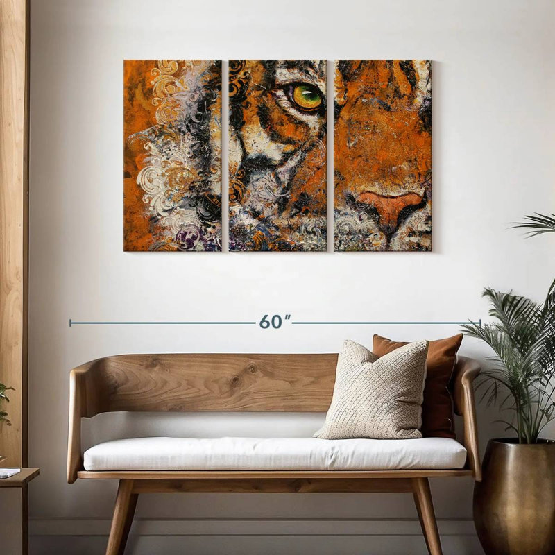 Royal Tiger Eye, 28" H x 45" W