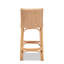 Tabouret de bar fabriqué à la main en rotin naturel avec repose-pieds