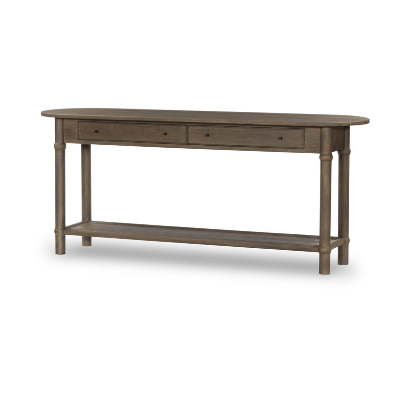Charnes Console Table, Warm Natural Oak