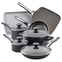 Mueller Pots and Pans Set Healthy Stone 16-Piece Nonstick Cookware Set  Butter Wa