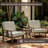 Louque Teak Outdoor Two-Person Patio Set With Cushions And Side Table-1772578276-1772578282