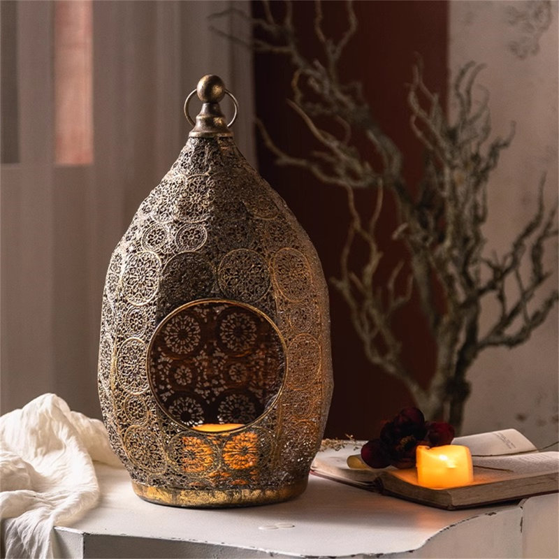 Porte-bougie Vintage Art, H 13,19 po x l 7,48 po x P 7,28 po
