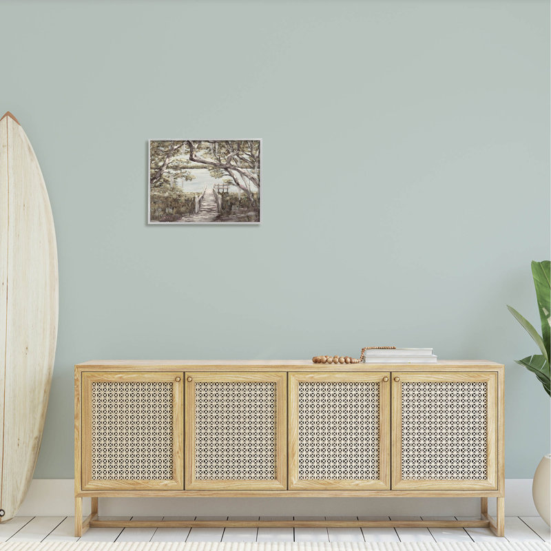 «Nature Waterfront Path Bridge», estampe numérique par Julie Derice, H 16 po x l 20 po x P 1,5 po