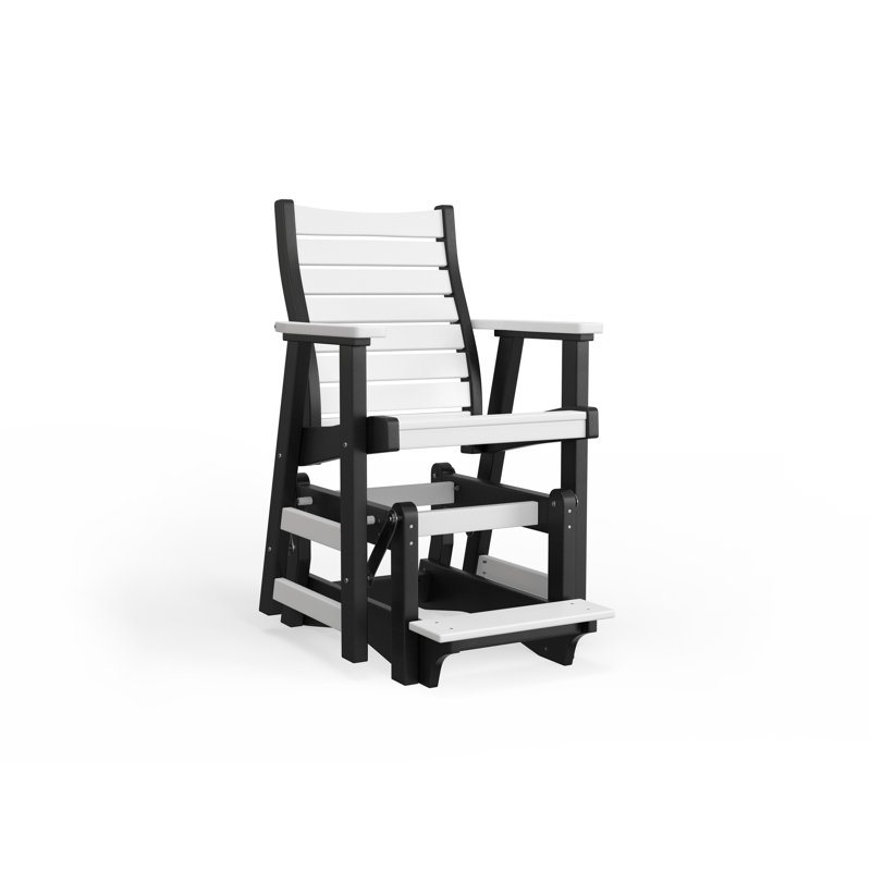 Bristol Outdoor Bar Stool, Chocolate Brown, White