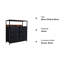 Leovani Steel 80cm W 6 - Drawer Chest of Drawers-1959043063