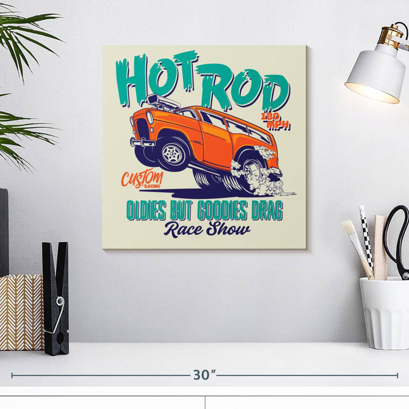 Affiche du Hot Rod Race Show, H 16 po x l 16 po