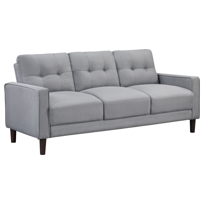 Ensemble de canapé rembourré de style moderne Mid-Century pour le salon, 5, Grey