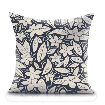 Indoor / Outdoor Floral Square Throw Cushion
