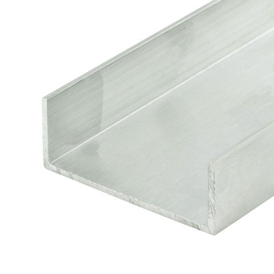 Outwater Mill Finish 1-7/8'' Inside Dimension Aluminum U-Channel 48'' Length (Pack Of 3) Alu575-M C-Channel