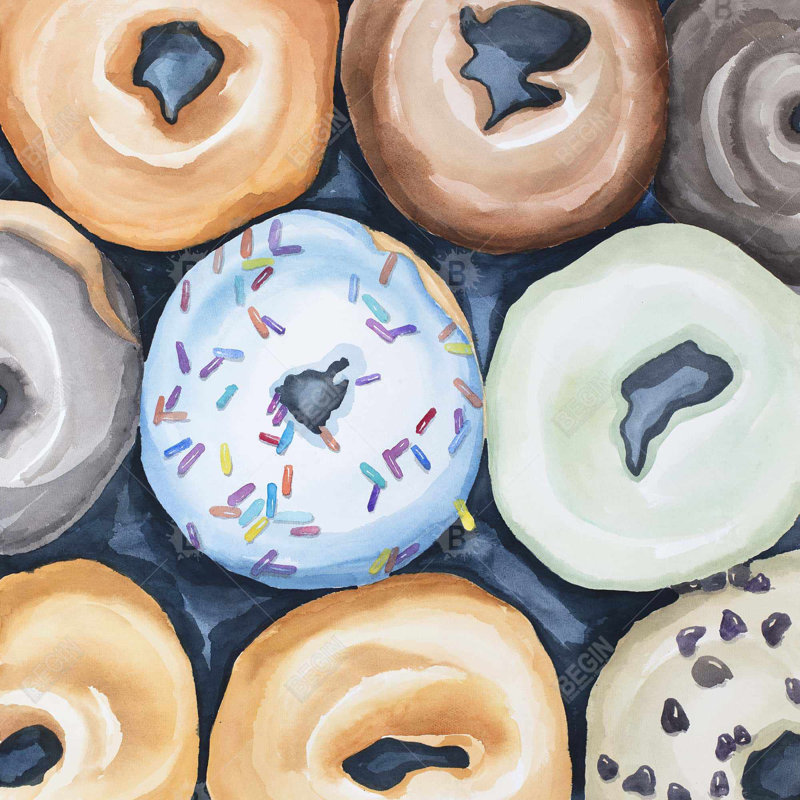 Shower Curtain GA88 – Polyester Shower Curtain, Dye Sublimation Print, 71" W × 74" L