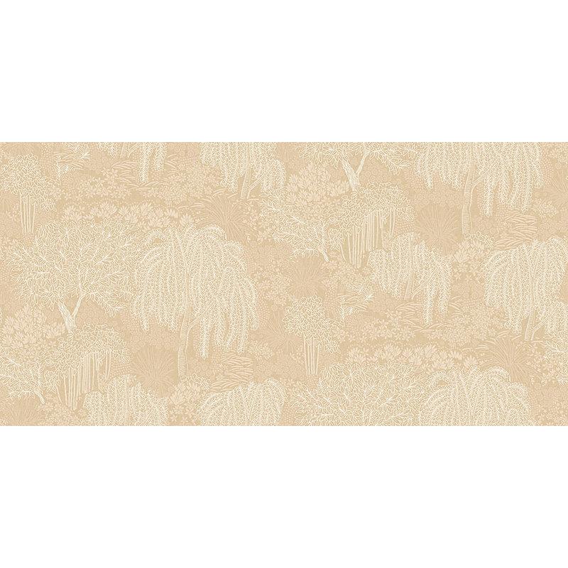 Rouleau de fleurs Einhardt, Beige