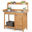 Garden Wood Potting Bench 100% Fir Wood-66346150