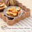 Scalloped Edge Rectangle Wicker Serving Tray with Handles, Decorative Coffee Table Tray, Waterproof, 1 Piece
