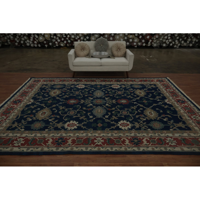 Tapis chinois foncé élégant 9 x 12