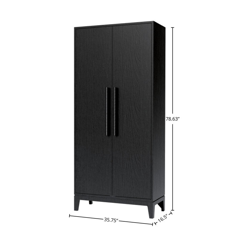 Millie IV Storage Cabinet, Black