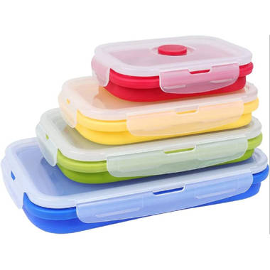 Silicone Bento Organizers, Set of 4