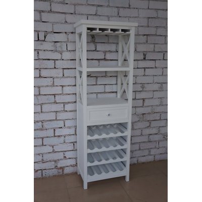 Marina Wine Bottle Rack in White