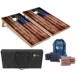 Flag Cornhole Set