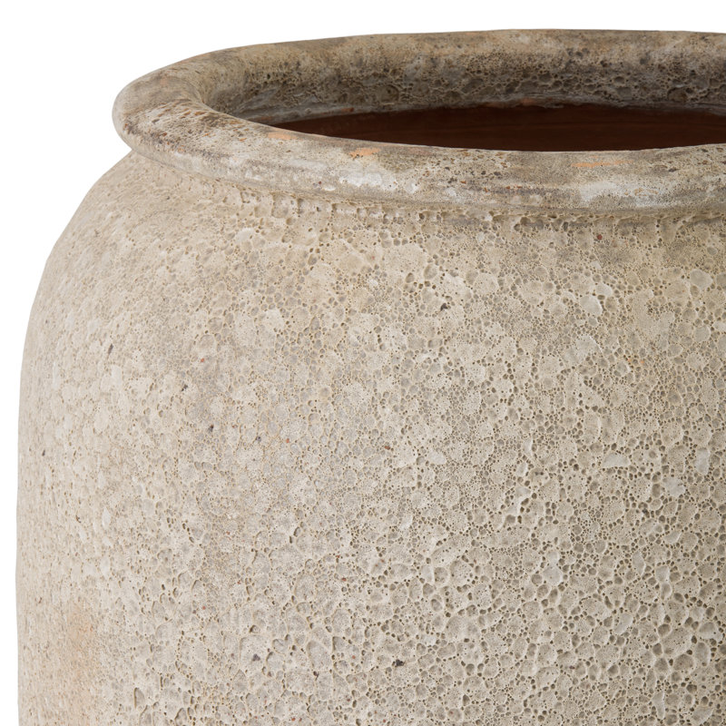 38 in. Round Reef Ceramic Jar