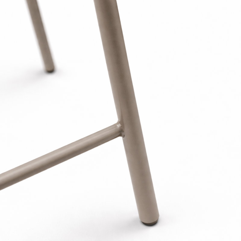 Tabouret de comptoir en plastique AGATA, brun, Brun