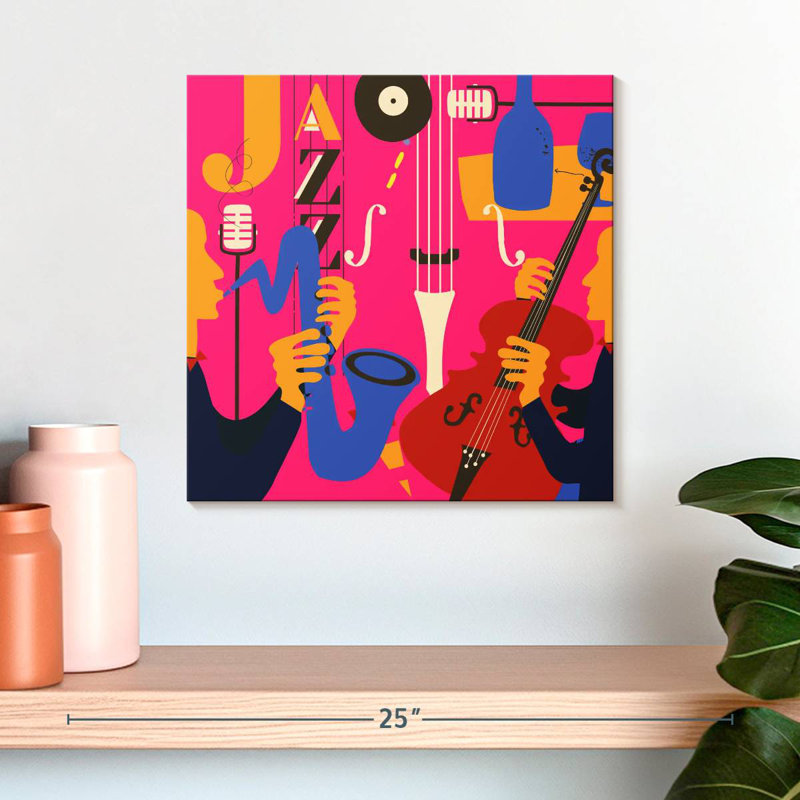 Abarca Neon Jazz Festival, H 16 po x l 16 po