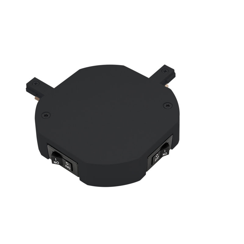 Track Current Limiter Left L Connector for Single Circuit H Track, White, 5A